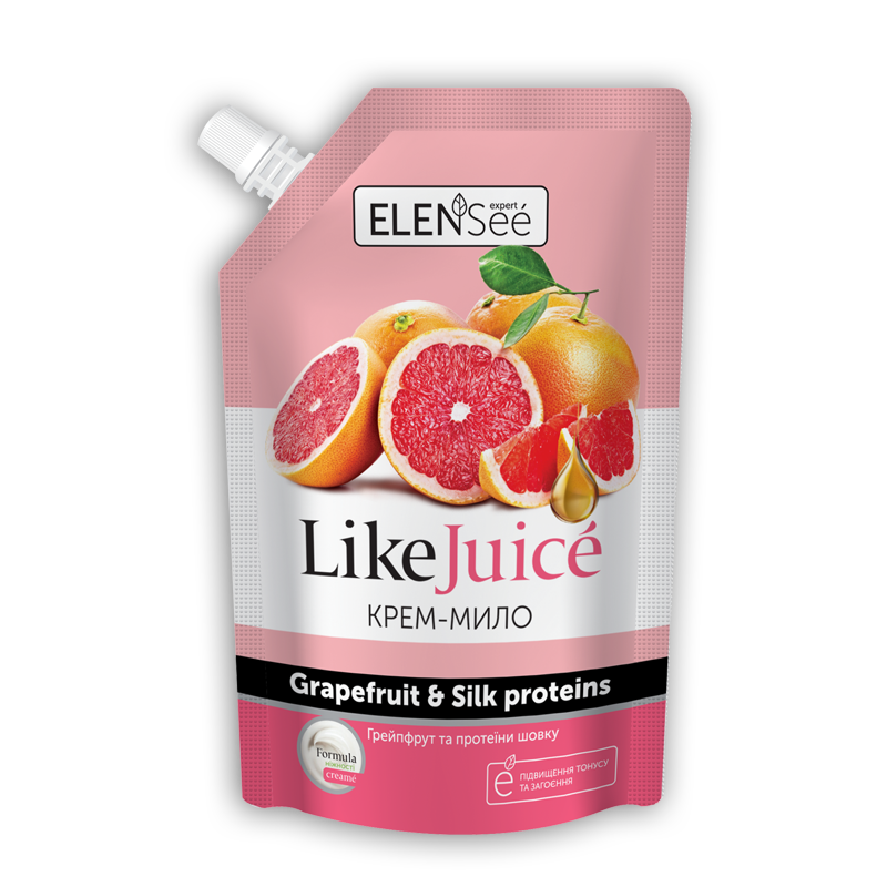 Мило рідке ELENSEE LIKE JUICE Грейпфрут та Протеїни шовку, 0,45 л